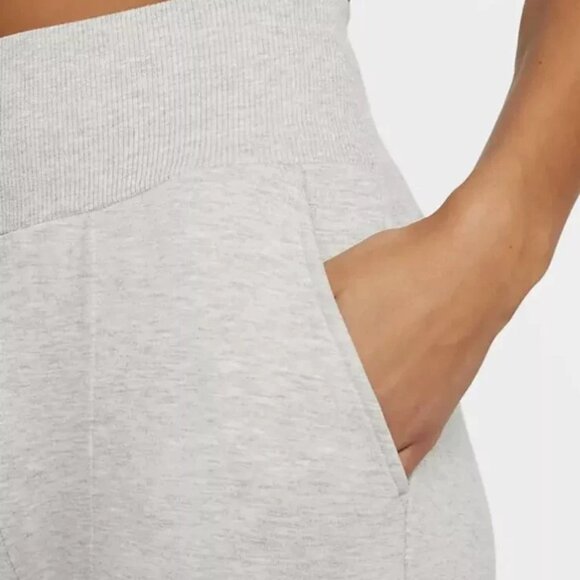 Nike Yoga Dri-FIT 7/8 Joggers Gray M  Flow Hyper Mid Rise Athleisure Sweatpants - Picture 3 of 10